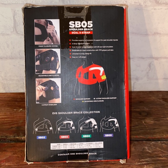 EVS SB05 Dual X Strap Shoulder Brace Size S - Picture 2 of 8